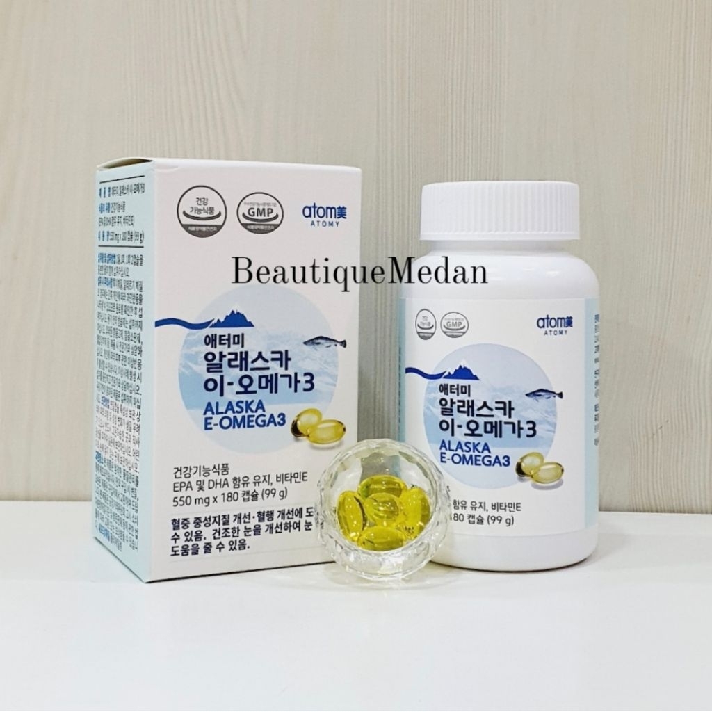Atomy Alaska E-Omega 3 [1 Bottle: 180 Softgels] READY