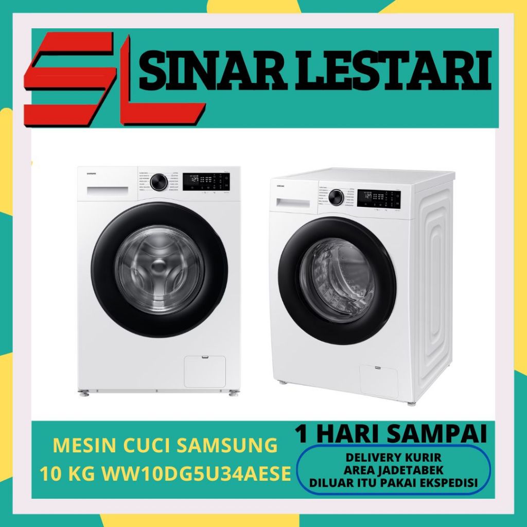 SAMSUNG WW10DG5U34AESE MESIN CUCI FRONT LOADING 10 KG SUPER SPEED