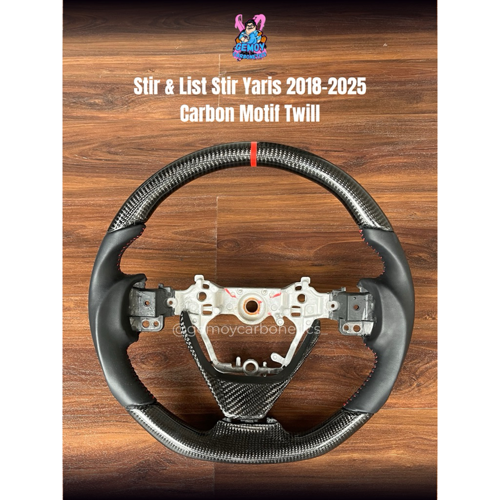 READY Stir & List Stir Yaris 2018-2025 | Carbon Motif Twill