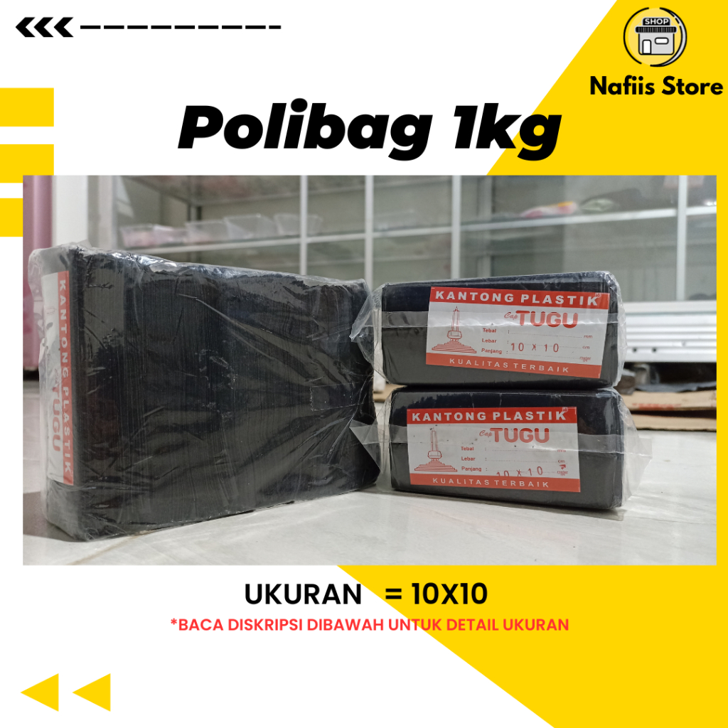 1kg Polybag Tanaman Ukuran 10x10 merk Tugu