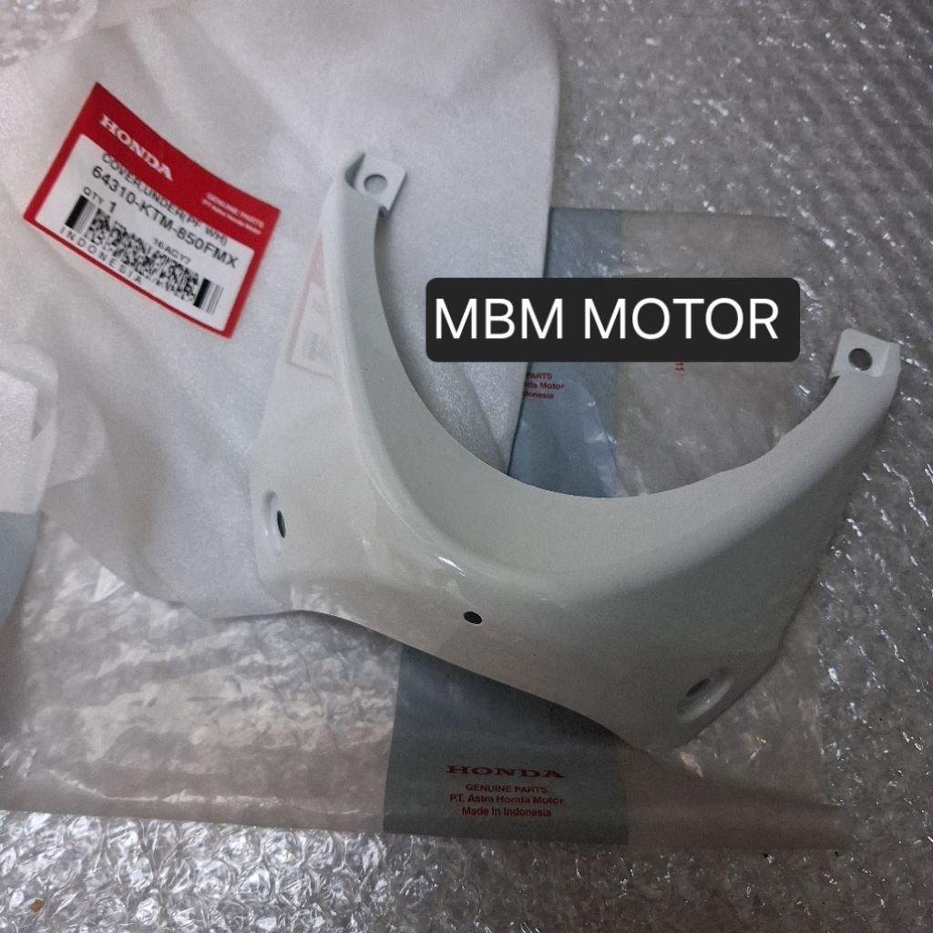COVER UNDER HONDA SUPRA X125 X 125 LAMA OLD PUTIH ORI AHM 64310-KTM-850FMX COVER TUTUP SAMBUNGAN SAY