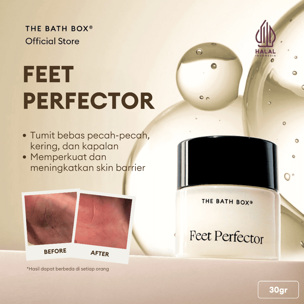 THE BATH BOX - Feet Perfector (Tumit Pecah-Pecah, Tumit Kering, Kaki Kering, Kaki Pecah-Pecah, Cream
