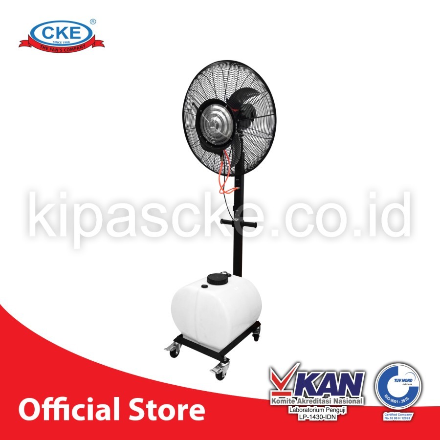 Misty Cool 26 Inch Kipas Embun Kabut Uap Halus Tabung Putih 60 Liter