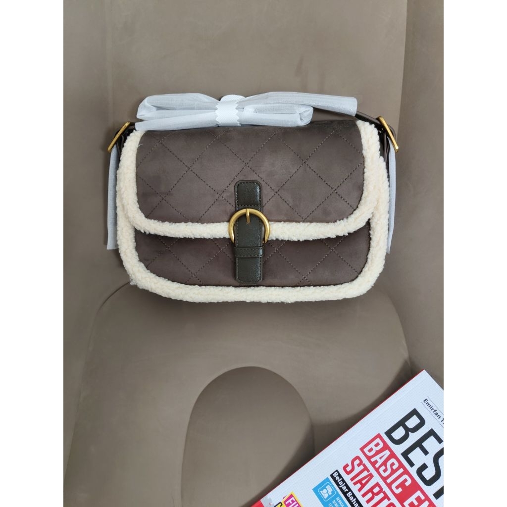 Tas Premium Cenilke Suede / Shoulder Sling Bag
