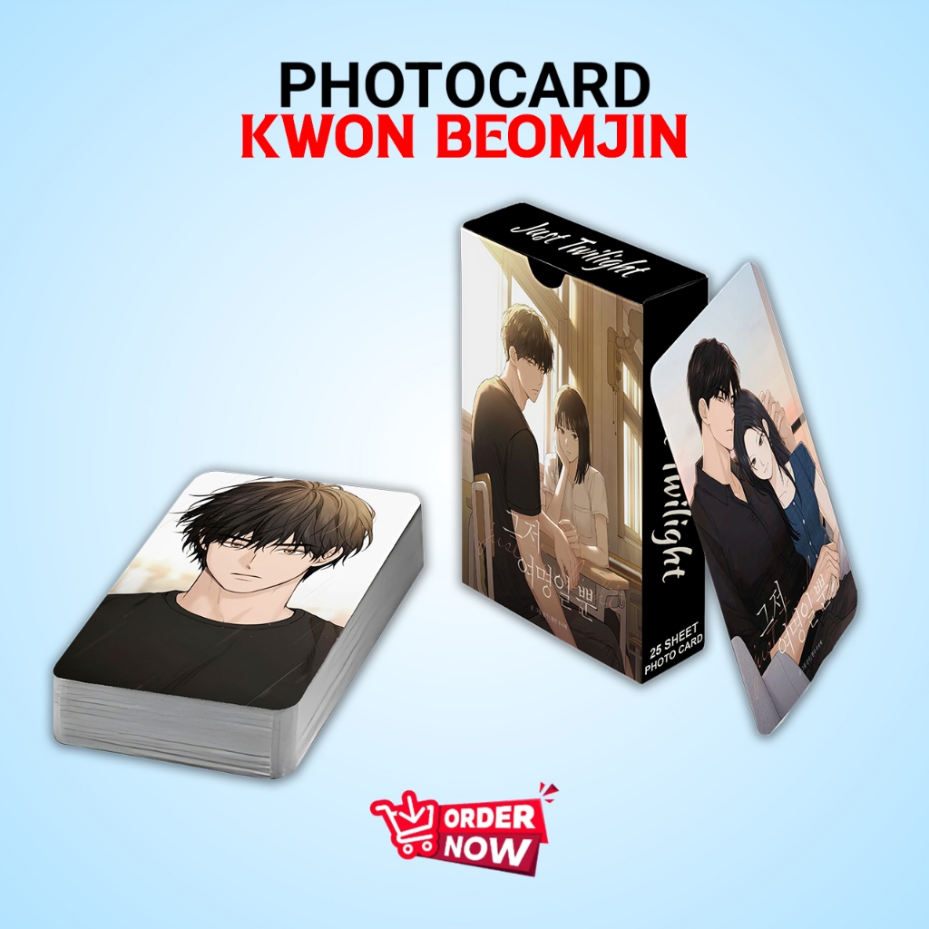 PHOTOCARD SET KWON BEOMJIN MANHWA JUST TWILIGHT PREMIUM 1 PACK LIMITED EDITION