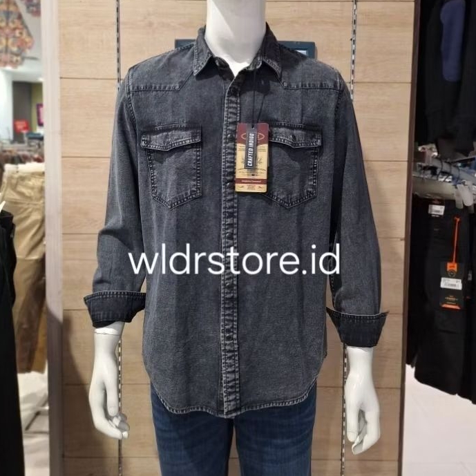 KEMEJA DENIM PRIA BRAND GABRIELLE ORIGINAL REGULAR FIT 1124