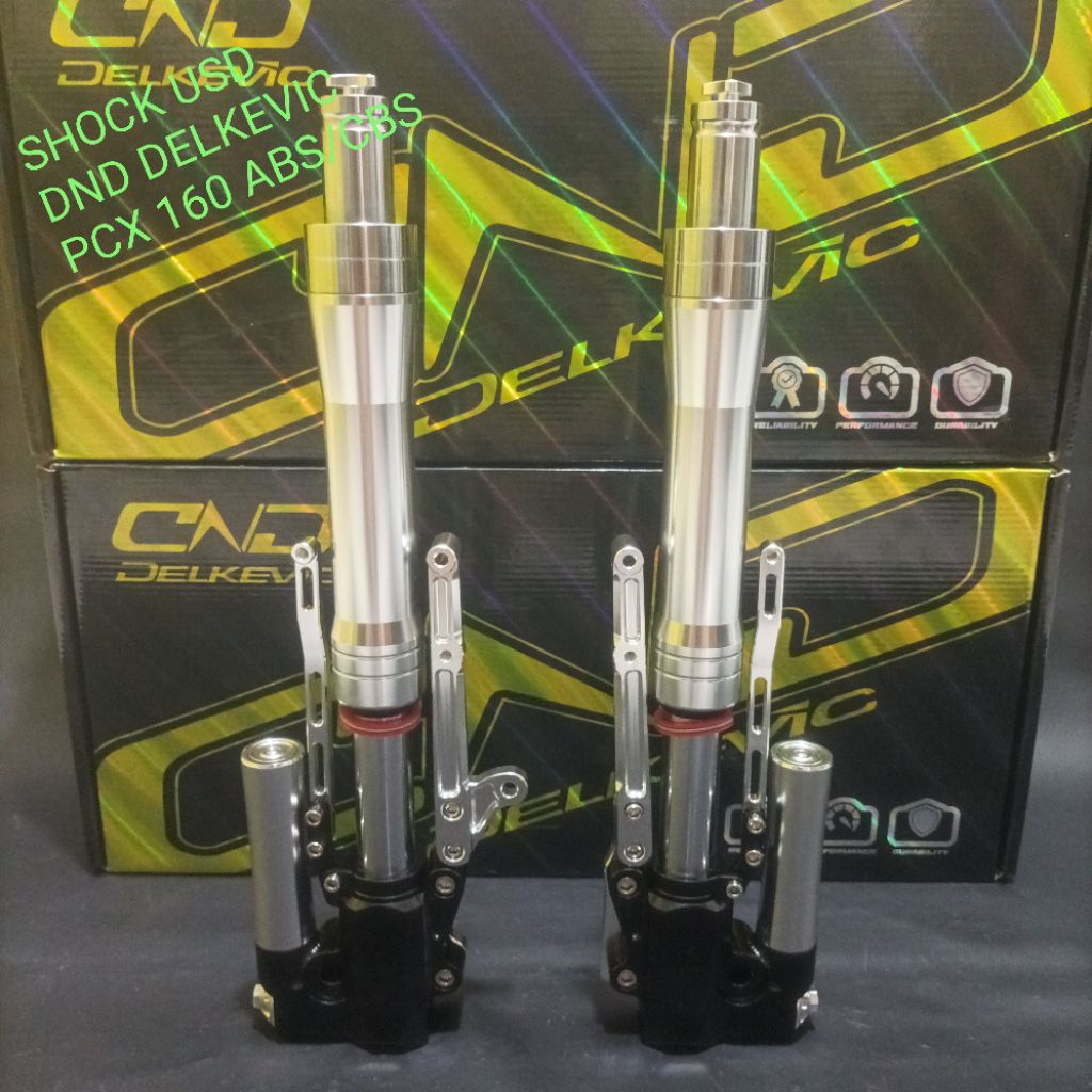 SHOCKBREAKER UP SIDE DOWN DND DELKEVIC - PCX 160 ABS/CBS / SHOCK DEPAN UP SIDE DOWN NON SEGITIGA  DN