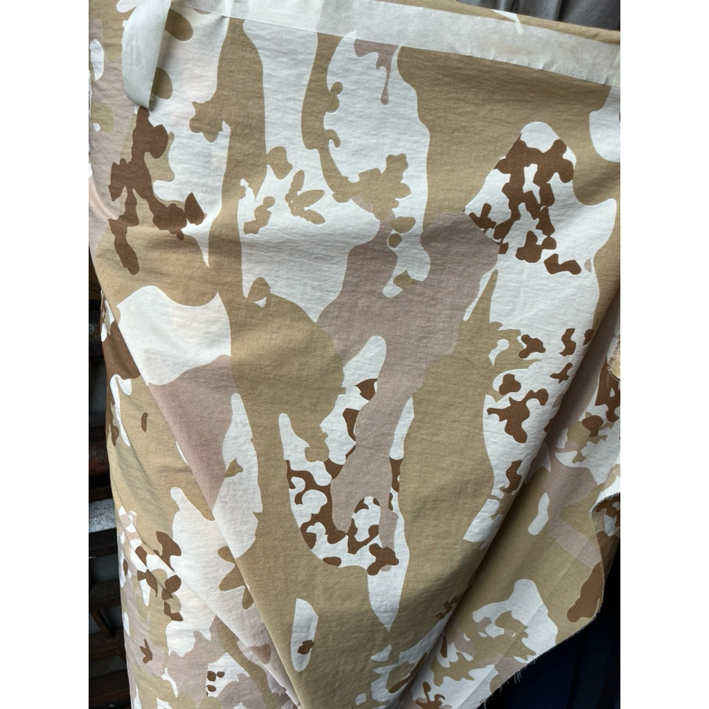 ST Bahan Taslan Crinkle Motif Loreng kain jaket Tas Celana kain topi