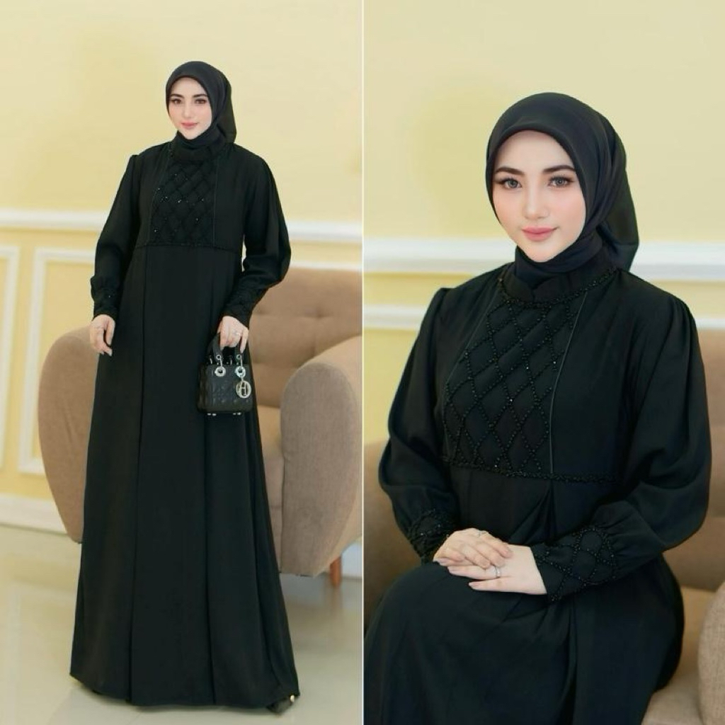 Gamis alodia tenun dress by nazwa