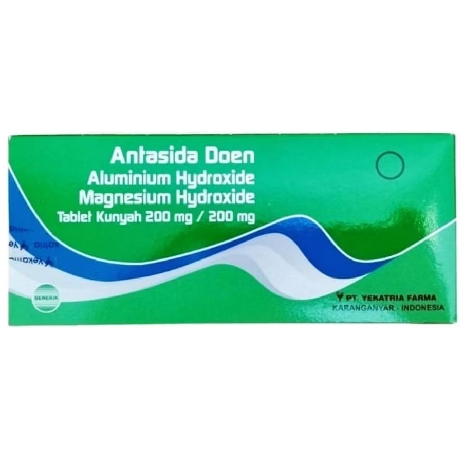 ANTASIDA DOEN Tablet Kunyah (100's /Dus) - YEKATRIA FARMA | Obat Sakit Maag Tablet Kunyah