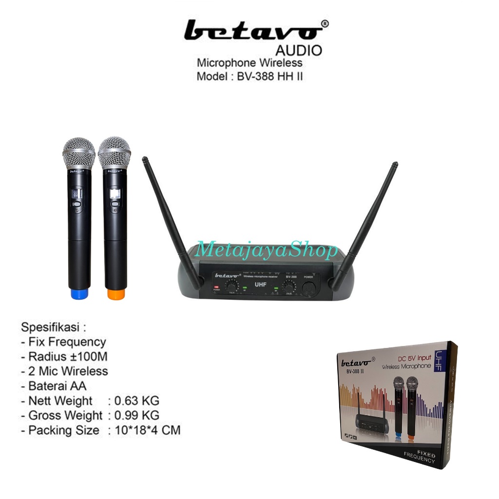 Microphone Wireless Betavo BV-388 II Mikrofon Handle