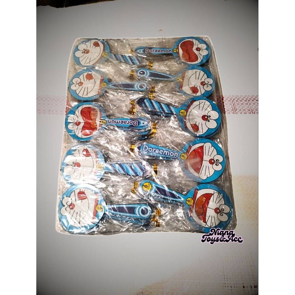 50 pcs CERMIN SOUVENIR KACA KARAKTER DORAEMON KEMASAN PLASTIK
