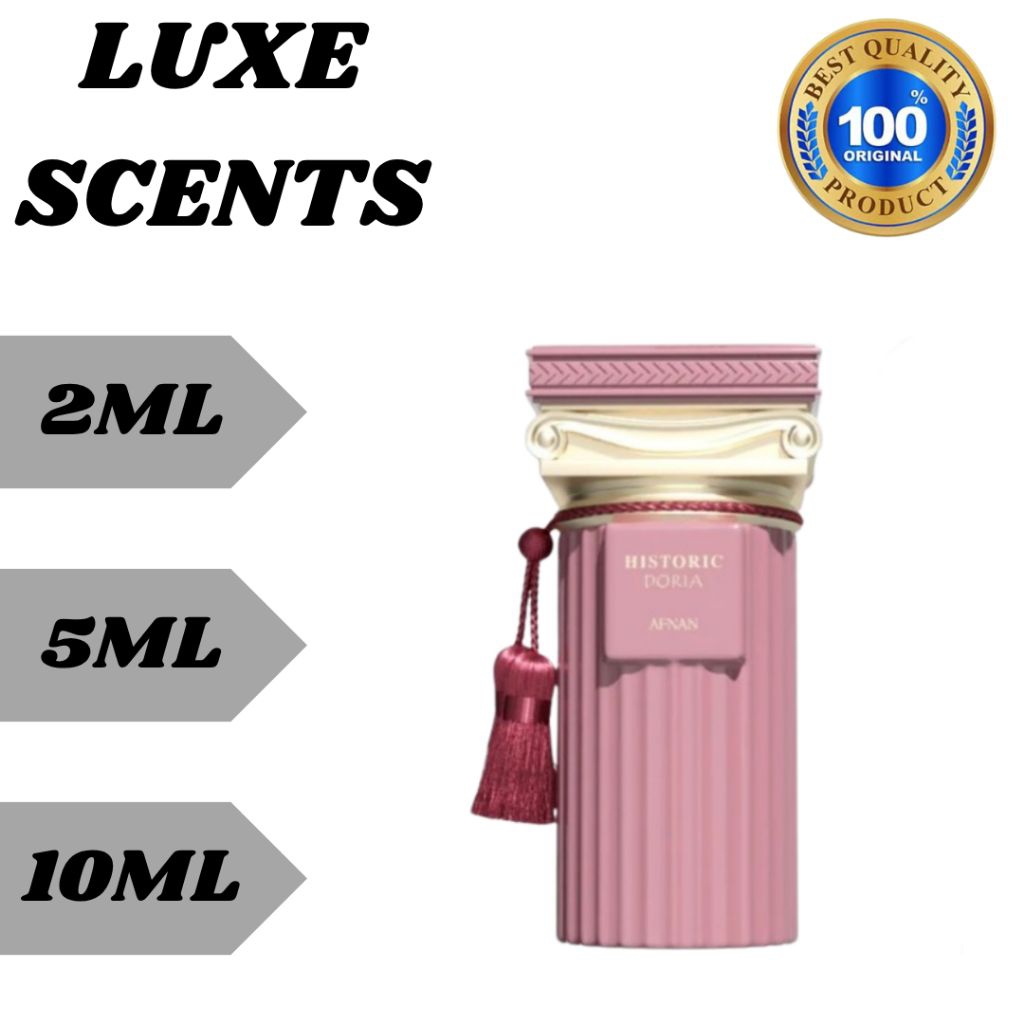 Decant afnan historic doria 2ml 5ml 10ml