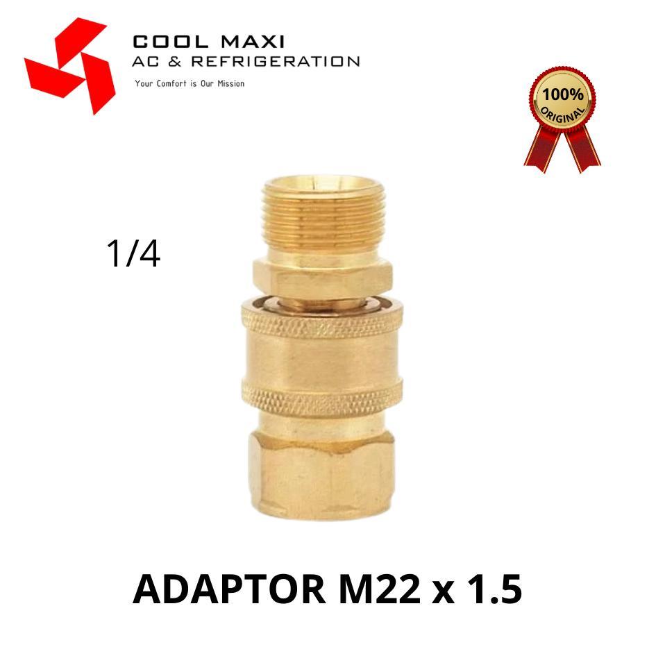 Quick release adaptor- adaptor lepas cepat M22x1.5 untuk mesin jet cleaner/ spray gun