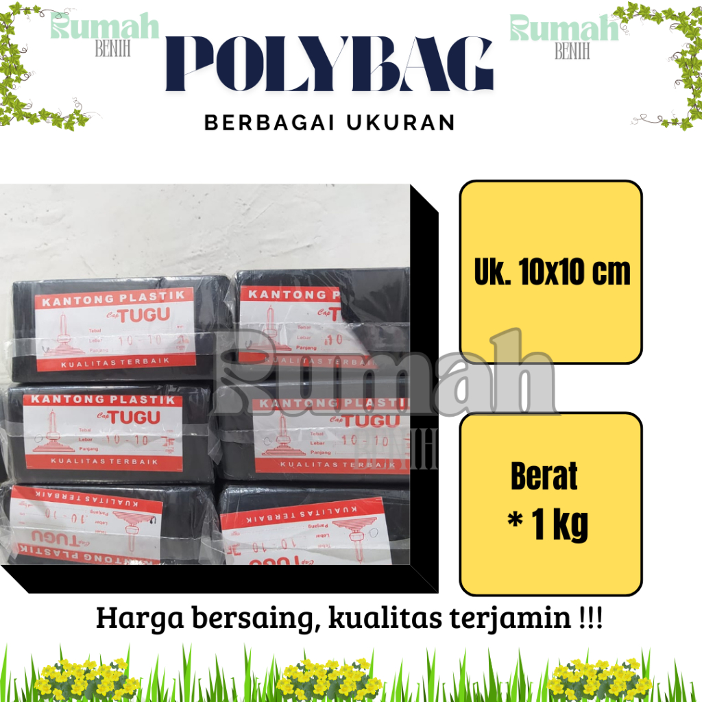 1kg Polybag Tanaman Ukuran 10x10 merk Tugu