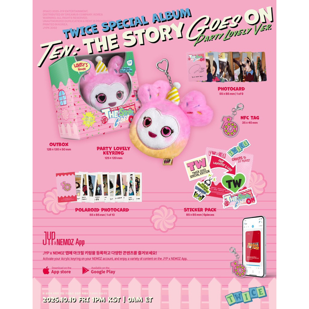 [PRE ORDER] SPECIAL ALBUM TWICE [TEN : THE STORY GOES ON] PARTY LOVELY VER OFFICIAL MURAH