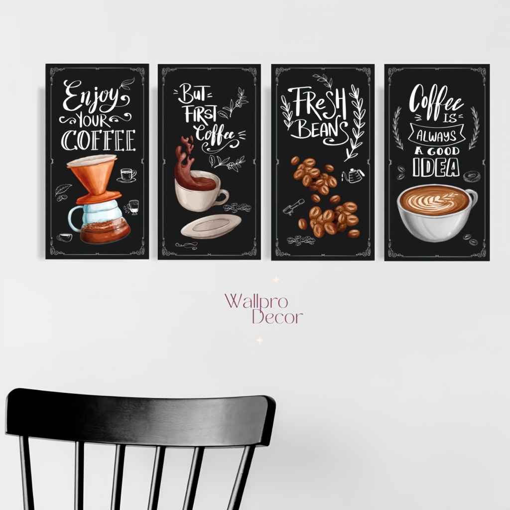 Wallprodecor Hiasan Dinding Cafe Aesthetic Kopi Pajangan Dinding Warung Makan Aesthetic Termurah