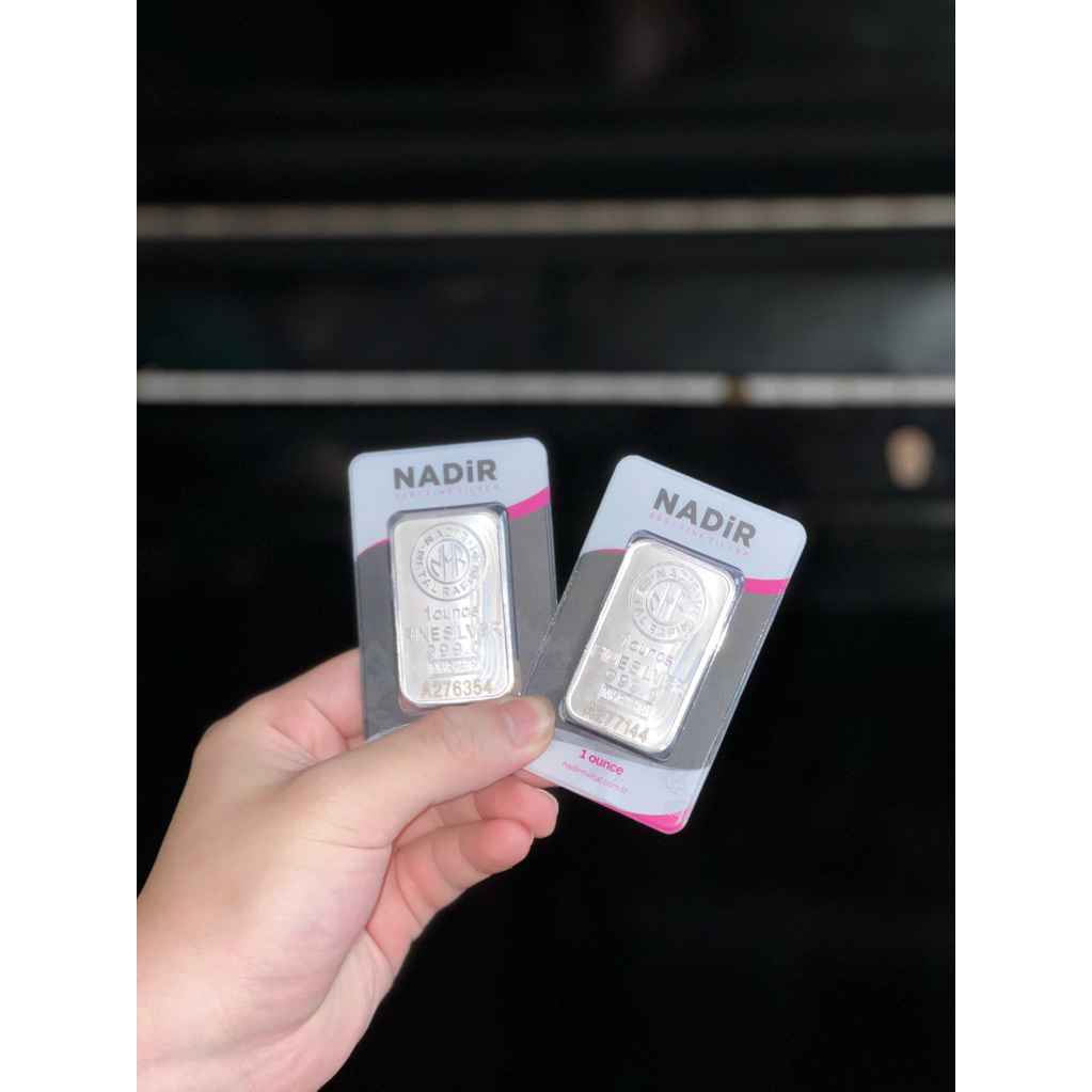 NADIR FINE SILVER 1oz (31.1gr) kadar 999.9 sertifikat international LBMA