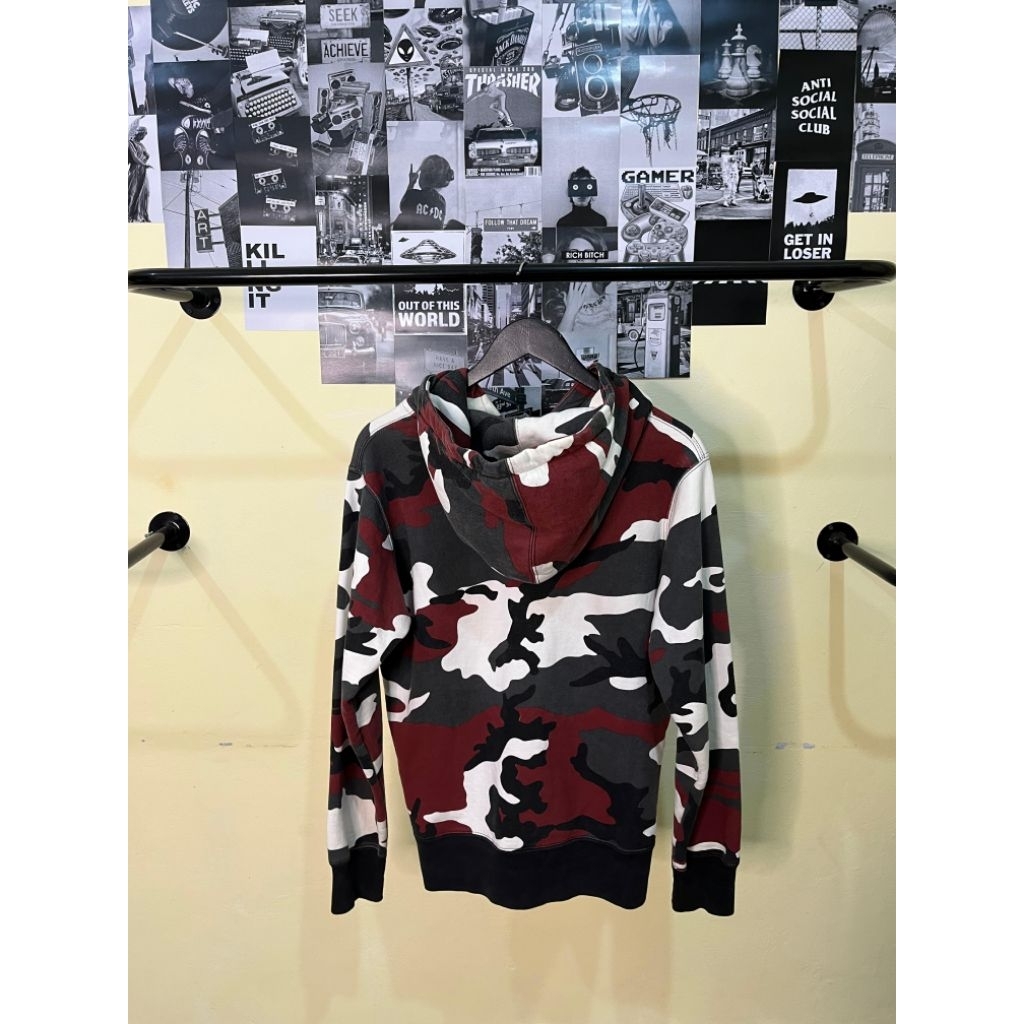 Supreme Hoodie Small Box Logo Red Camo