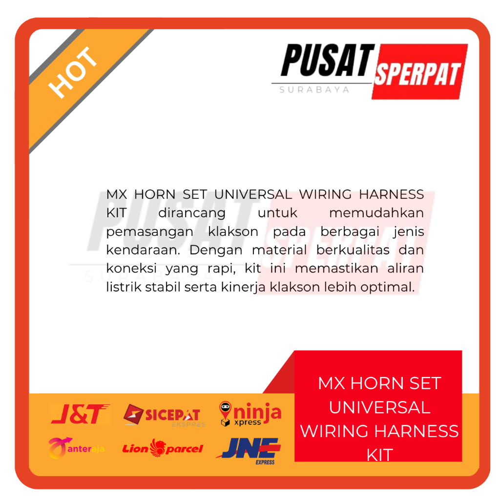 MX HORN SET UNIVERSAL WIRING HARNESS KIT