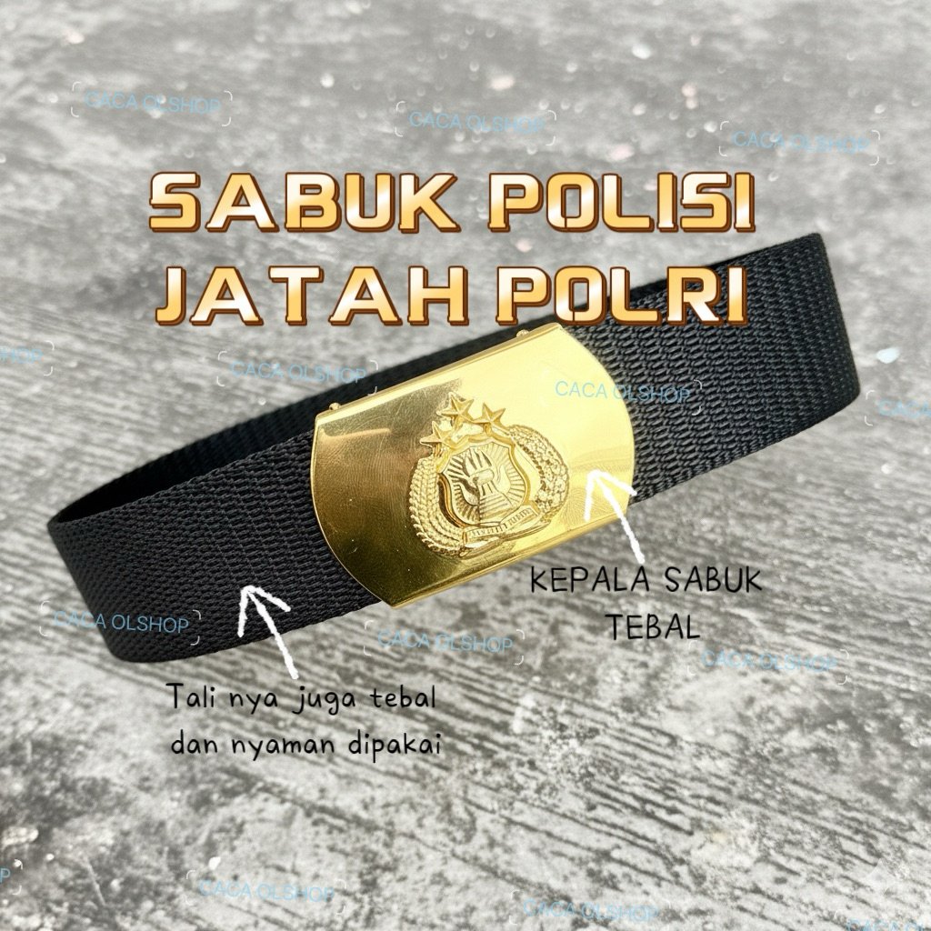 SABUK POLRI JATAH ASLI ORIGINAL PDH POLISI POLICE ARMY MILITER TNI TENTARA ABRI TACTICAL BLACKHAWK