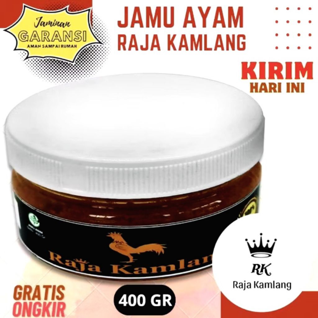 RAJA KAMLANG 400GRAM JAMU KAMLANG AYAM HERBAL