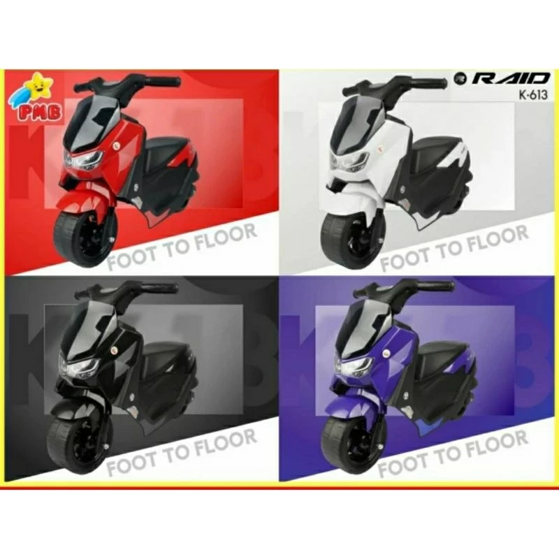 TOLOBike Motor Dorong Mainan Anak K 611 Scoopy & K 613 Raid Nmax