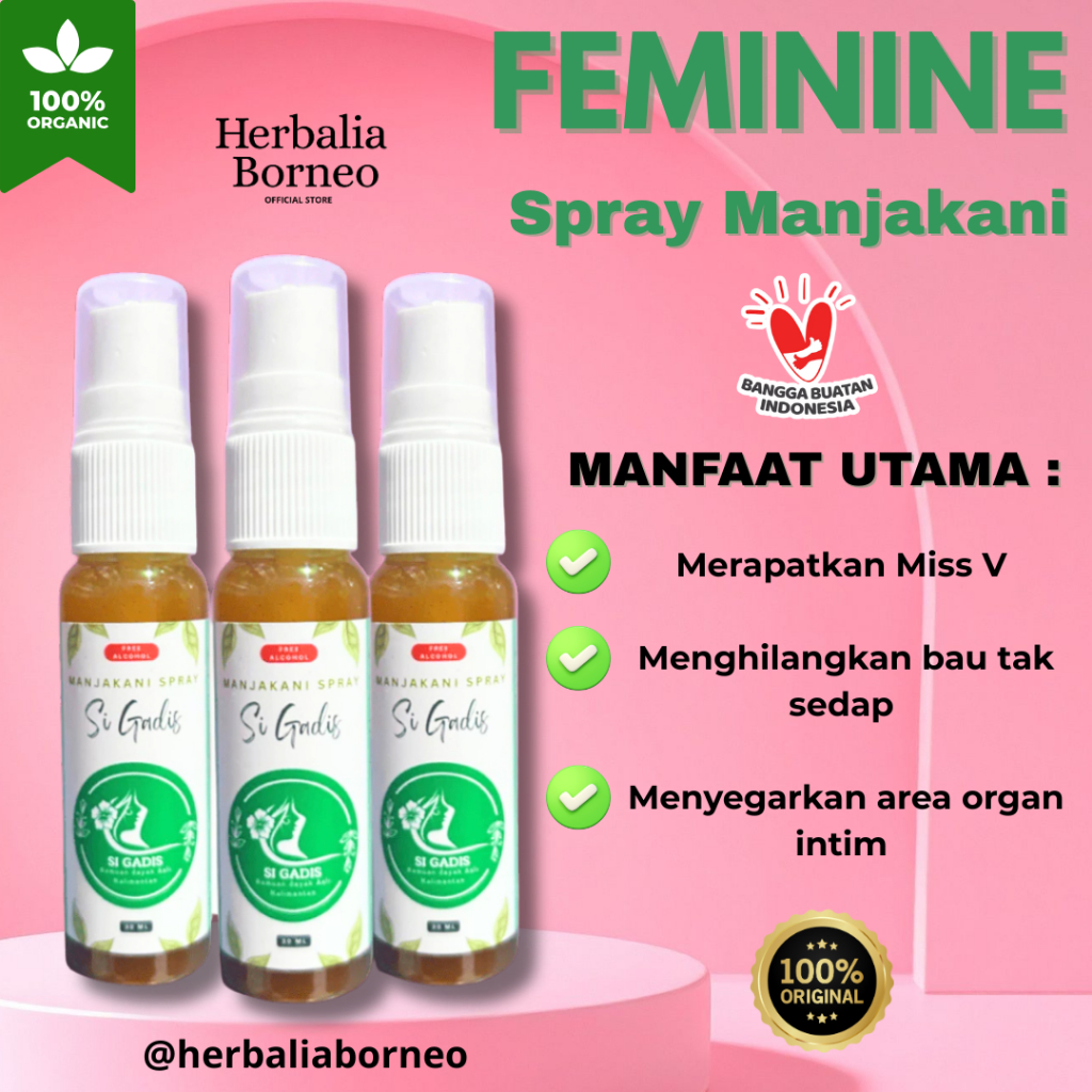 MANJAKANI SPRAY - Ramuan Dayak Perapat MissV Kembali Seperti Perawan