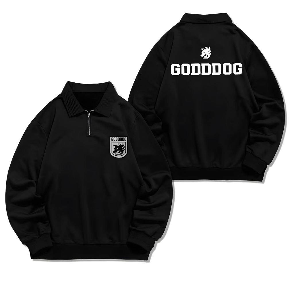 Halfzipper/Halzipp Goddog Crew Seong Yohan Outfits Komik Korea