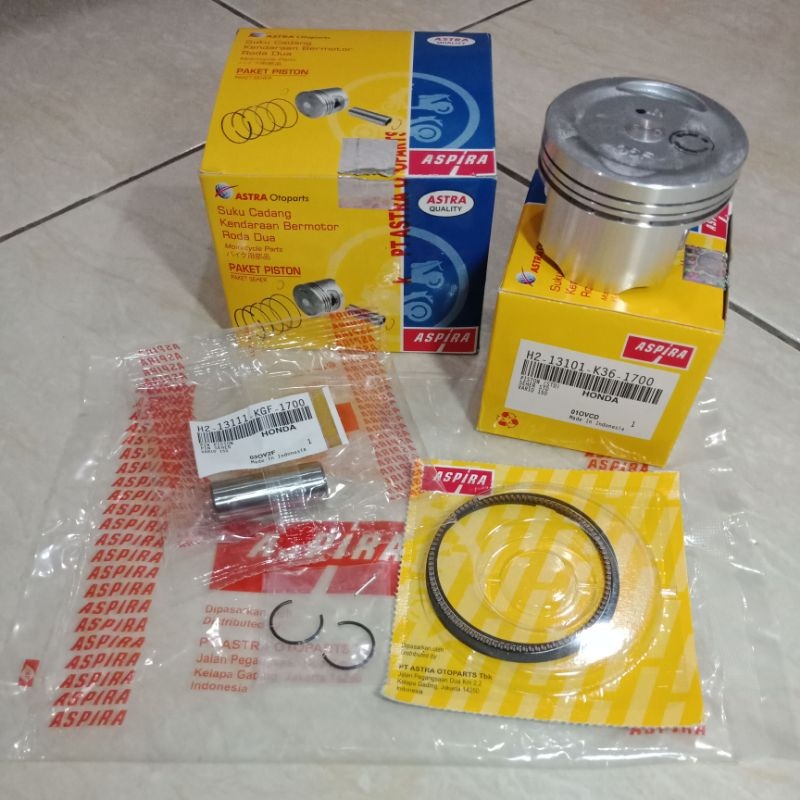PISTON RING SEHER KIT K36 VARIO 150 OVER SIZE OS 50 ASPIRA