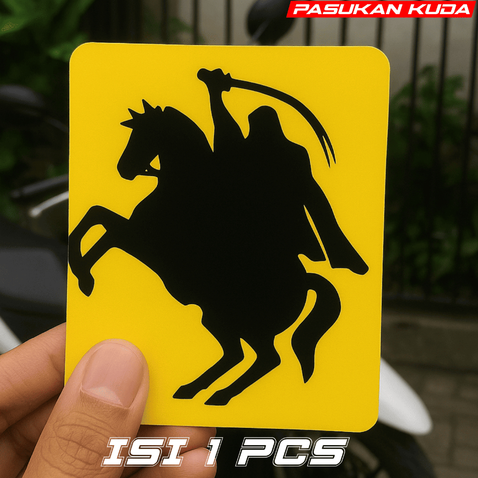 Stiker Knight Cavalery Asukan Berkuda Cutting – Stiker Ksatria Berkuda Mobil Motor Vinyl Premium