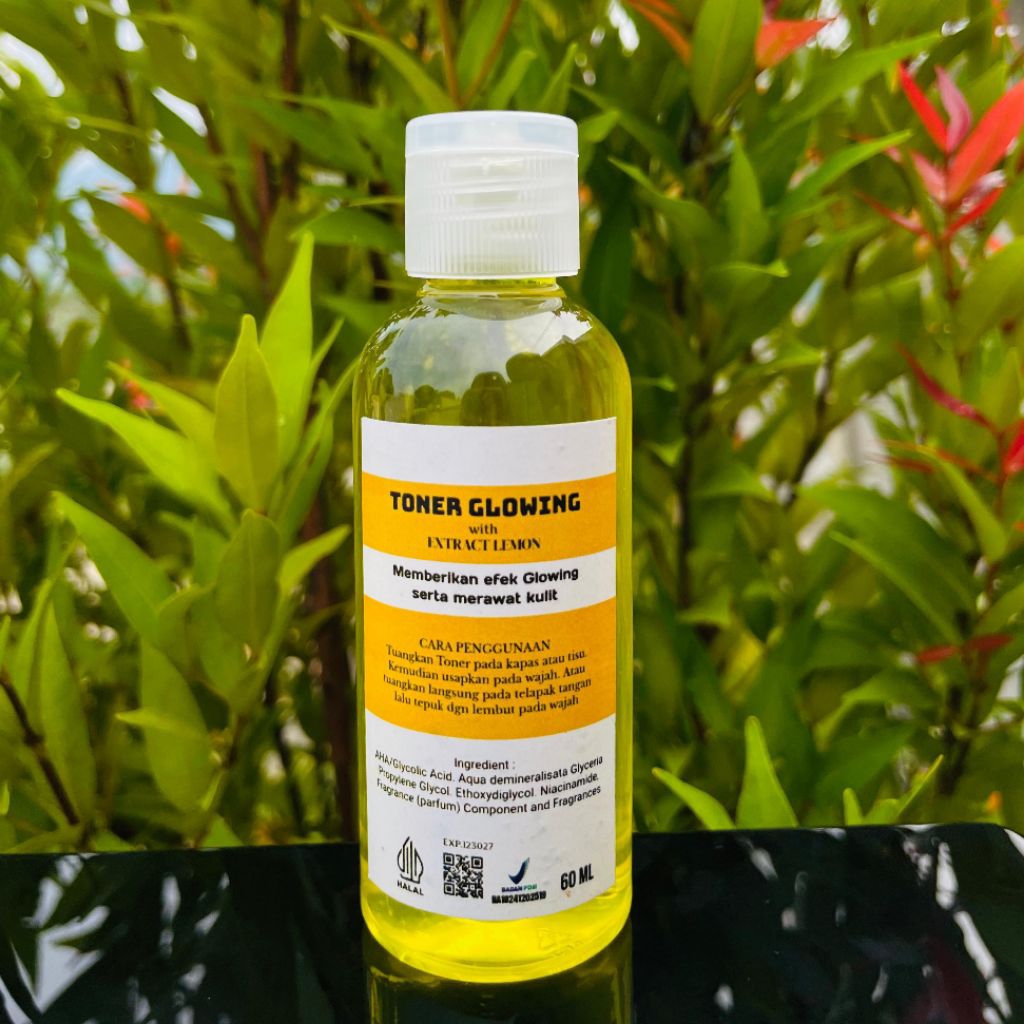 Toner Lemon Toner Glowing extra Lemon 60ml Bpom Original