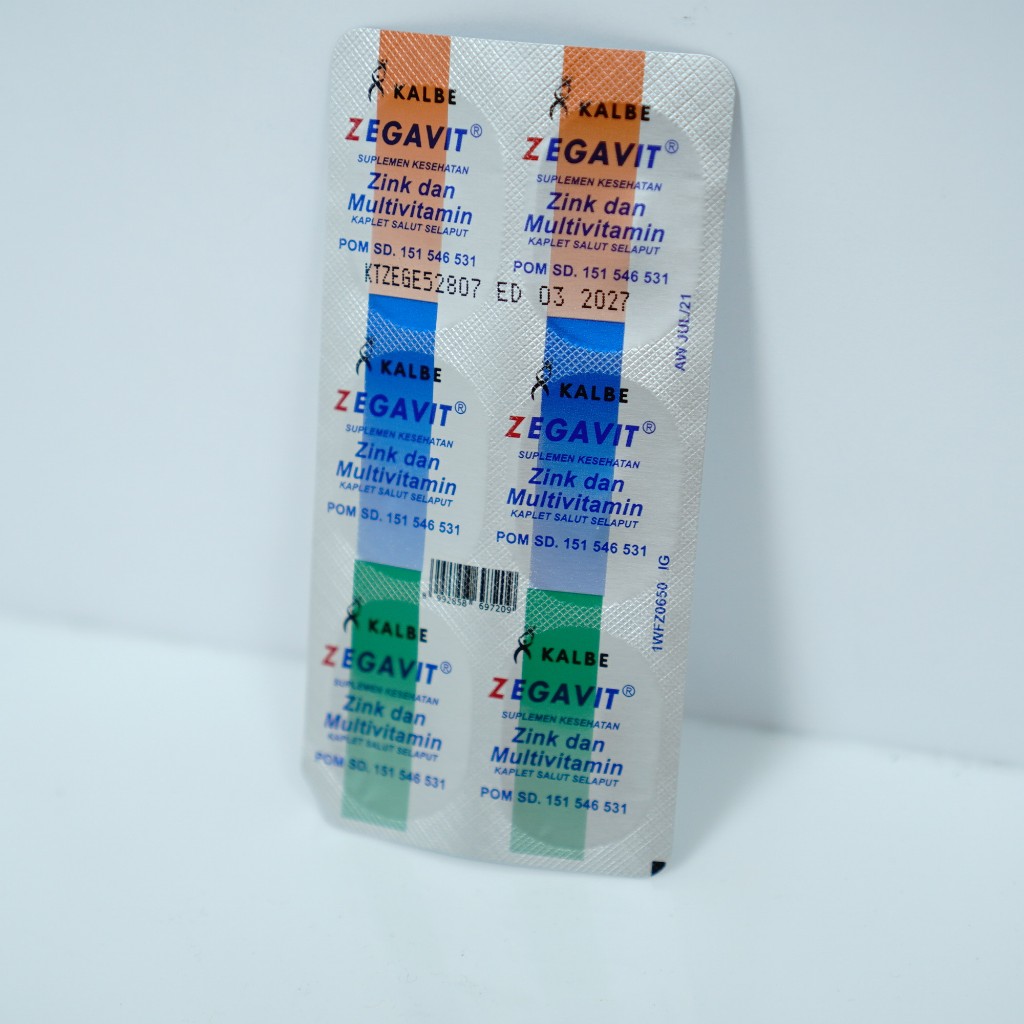 Zegavit untuk Kebutuhan Multivitamin & Zinc (6 Kaplet)