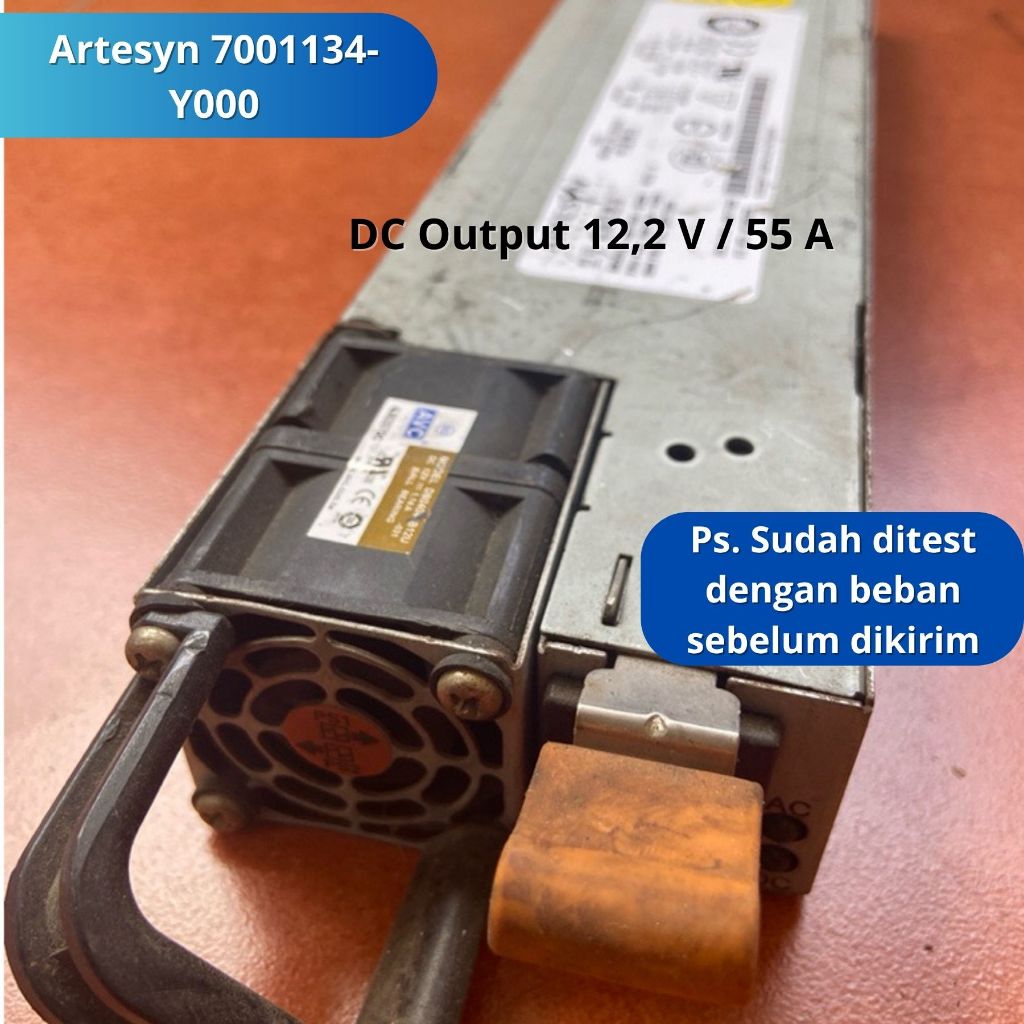 Power Supply PSU Adaptor Switching SMPS Artesyn 7001134-Y000 Output 12,2 Volt / 55 Ampere