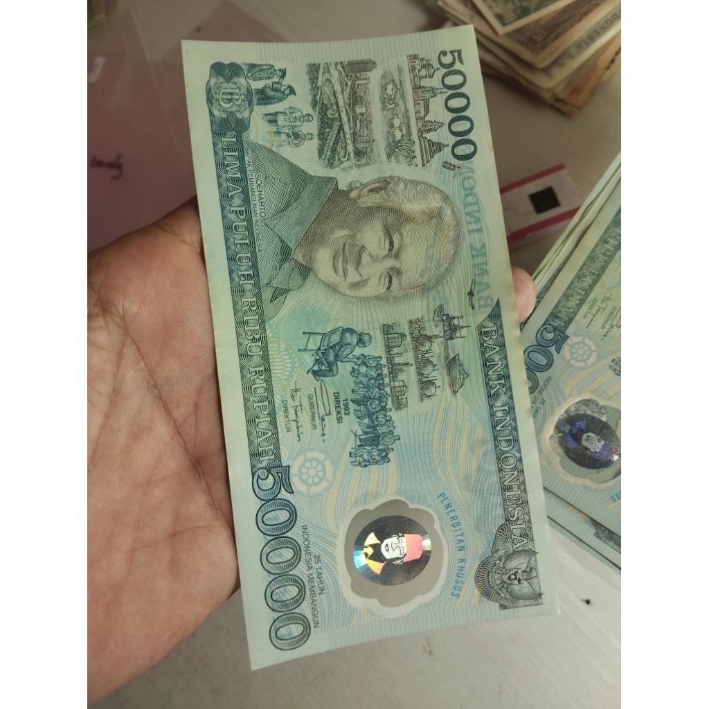 50 ribu Polimer suharto Asli hologram bagus