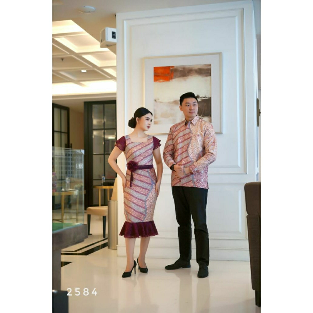 Viscose Batik Couple Pink Maroon