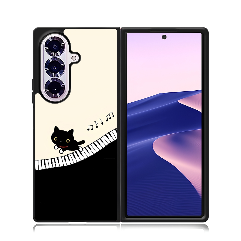 Phone Case Samsung Z Flip Fold 7 6 5 4 3 Phone Custom Kutusita Nyanko