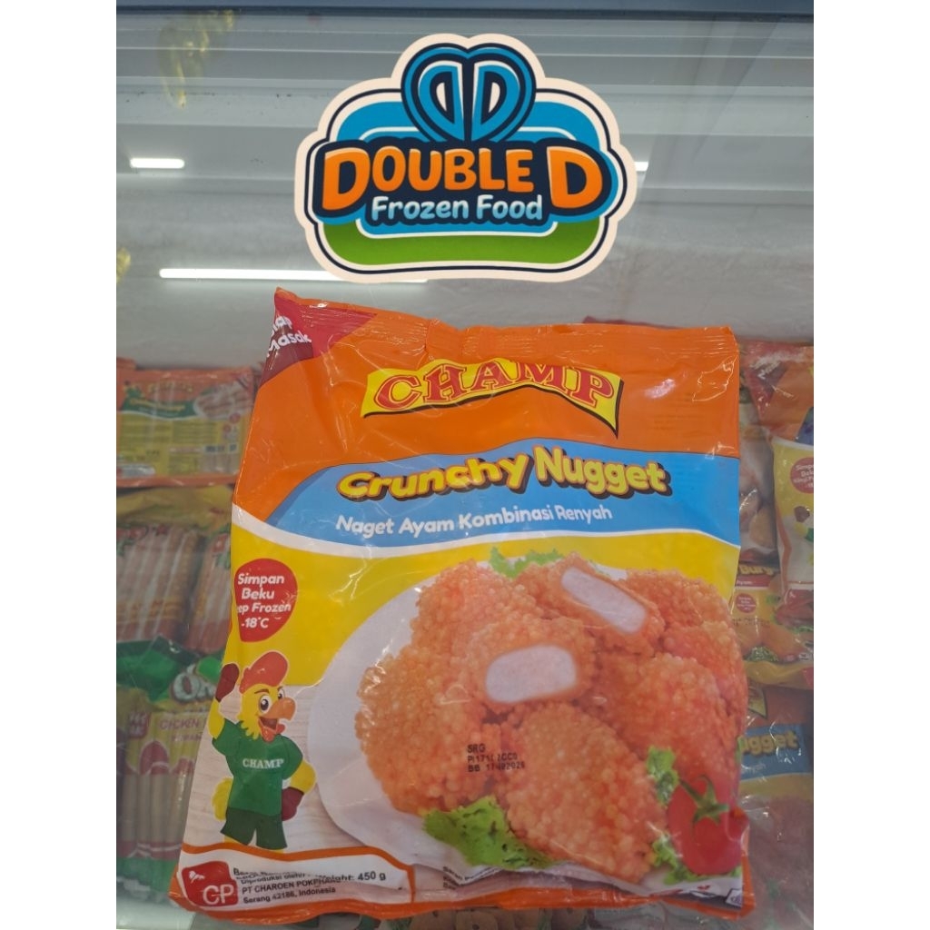 DOUBLEDFF - CHAMP Chicken Nugget, Crunchy Nugget, Nugget ABC, Chicken Nugget Stick, Chicken Burger.