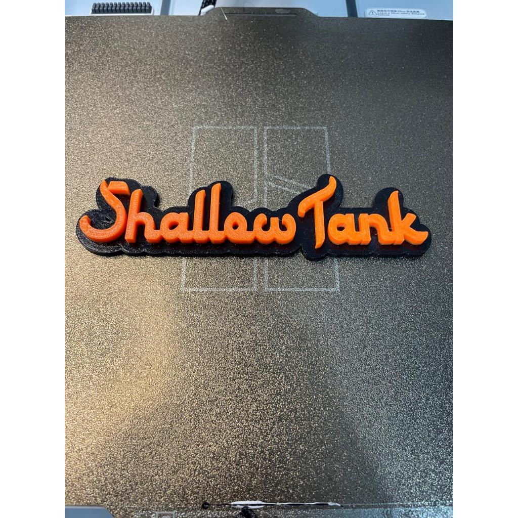 Glow Name Tag Logo 3D Print Orange Neon Reef Tank Fluorescent Untuk Background Reef Tank Neon Orange