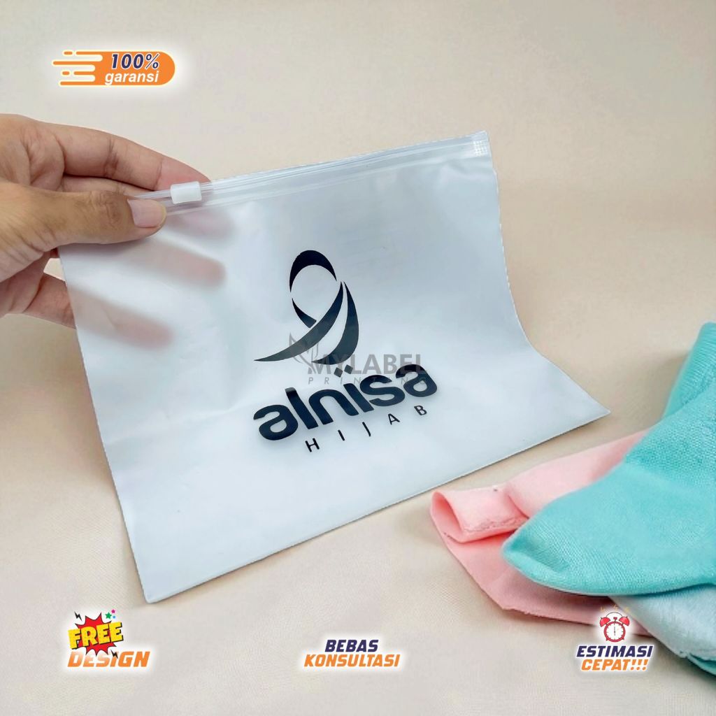 50 PCS PLASTIK ZIPERLOCK / PLASTIK PACKING / PLASTIK PACKING BAJU