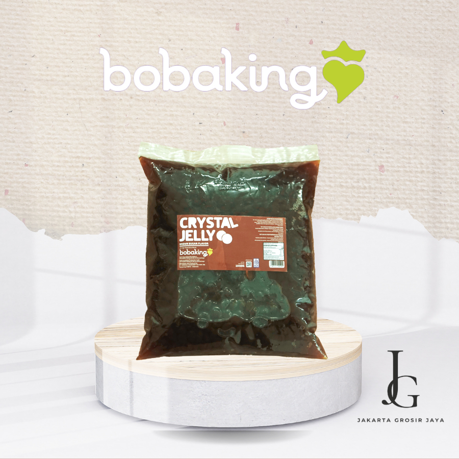 Bobaking Crystal Jelly Boba Brown Sugar (topping minuman) 1KG