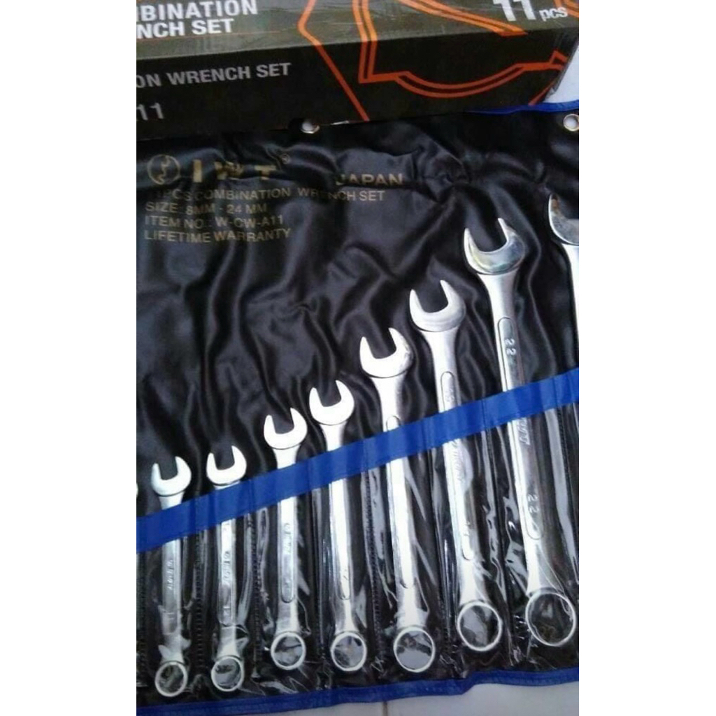 KUNCI RING PAS SET IWT 8-24mm (11PCS) COMBINATION WRENCH SET