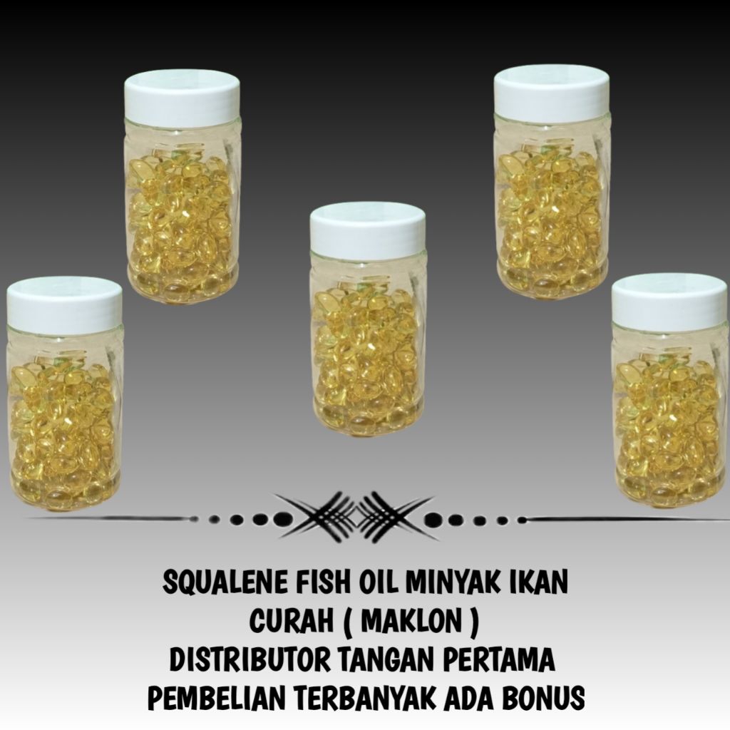 SQUALENE GOLD SQUALEN CURAH ( MAKLON ) MINYAK IKAN SQUALENE, VITAMIN TUBUH , MINYAK IKAN , MINYAK IK