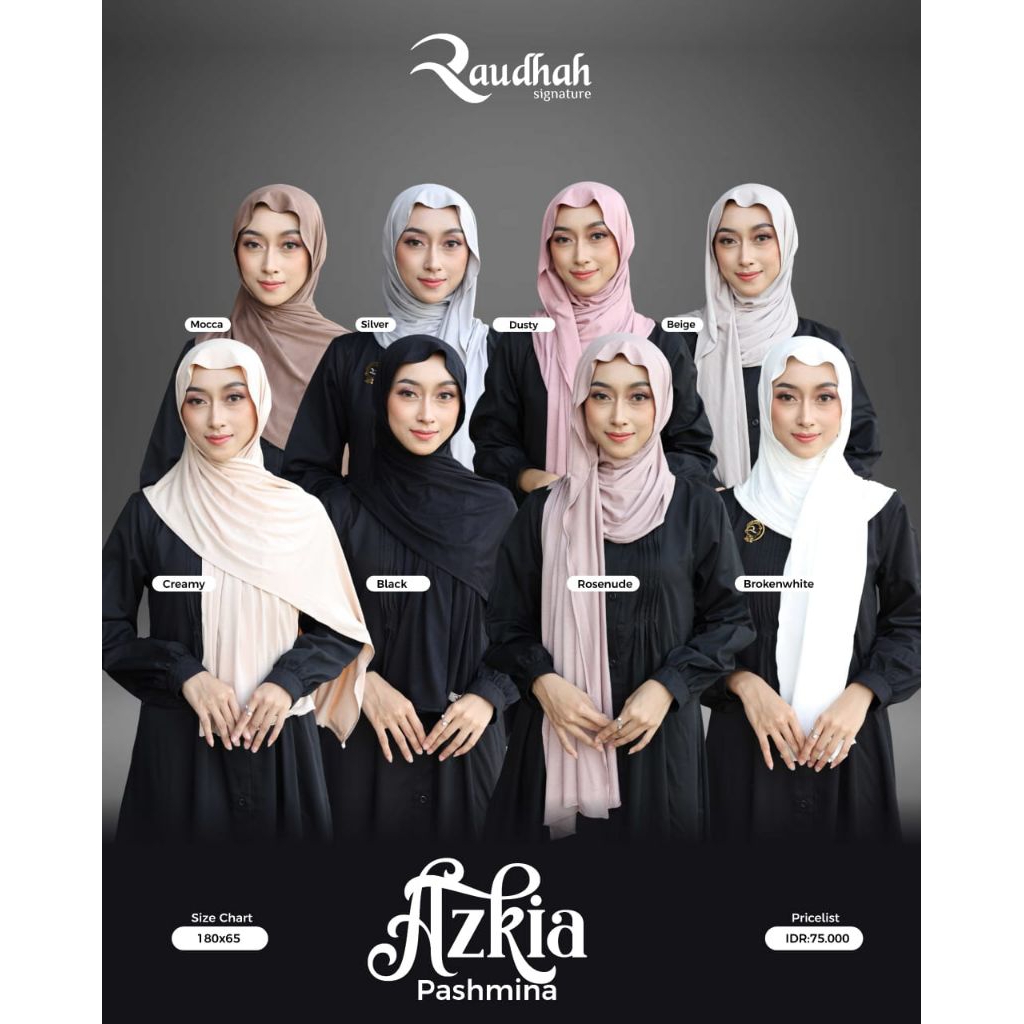 Pashmina  Rayon Azkia Ori Raudhah