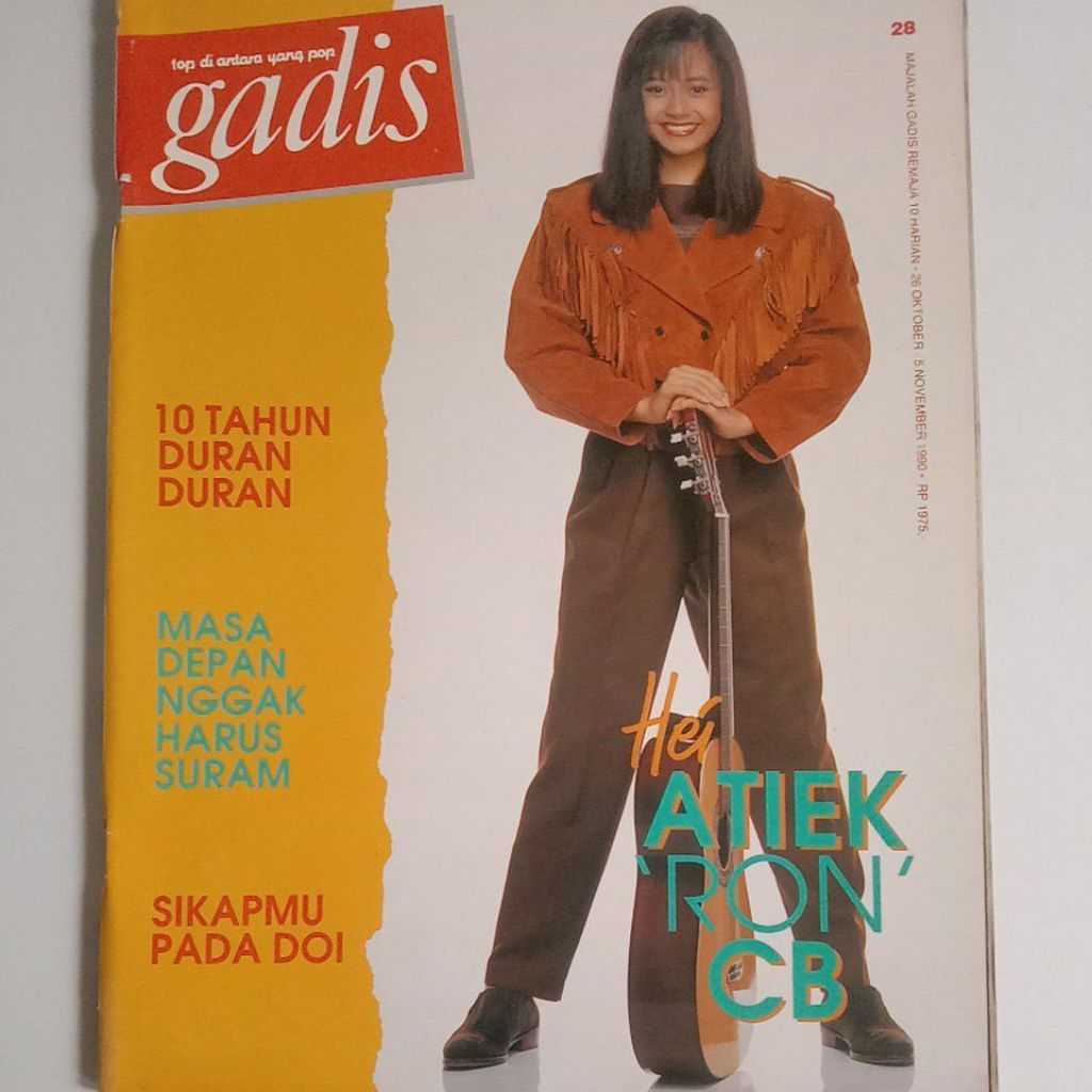 Majalah Gadis Tahun 1990 Cover Wina Widyawati