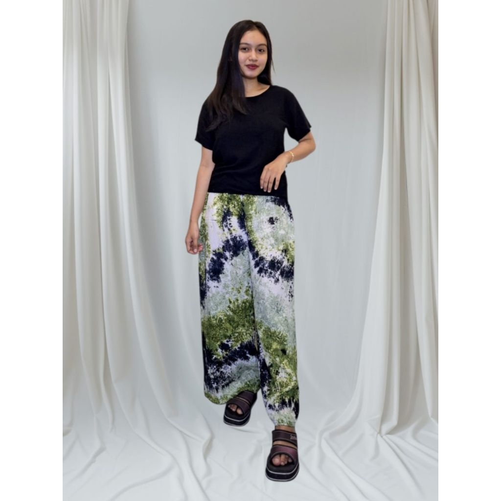 celana kulot jumput rayon