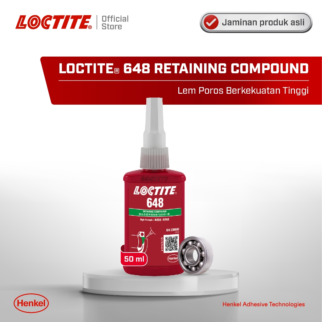 Henkel Loctite 648 Retaining Compound - 50ml