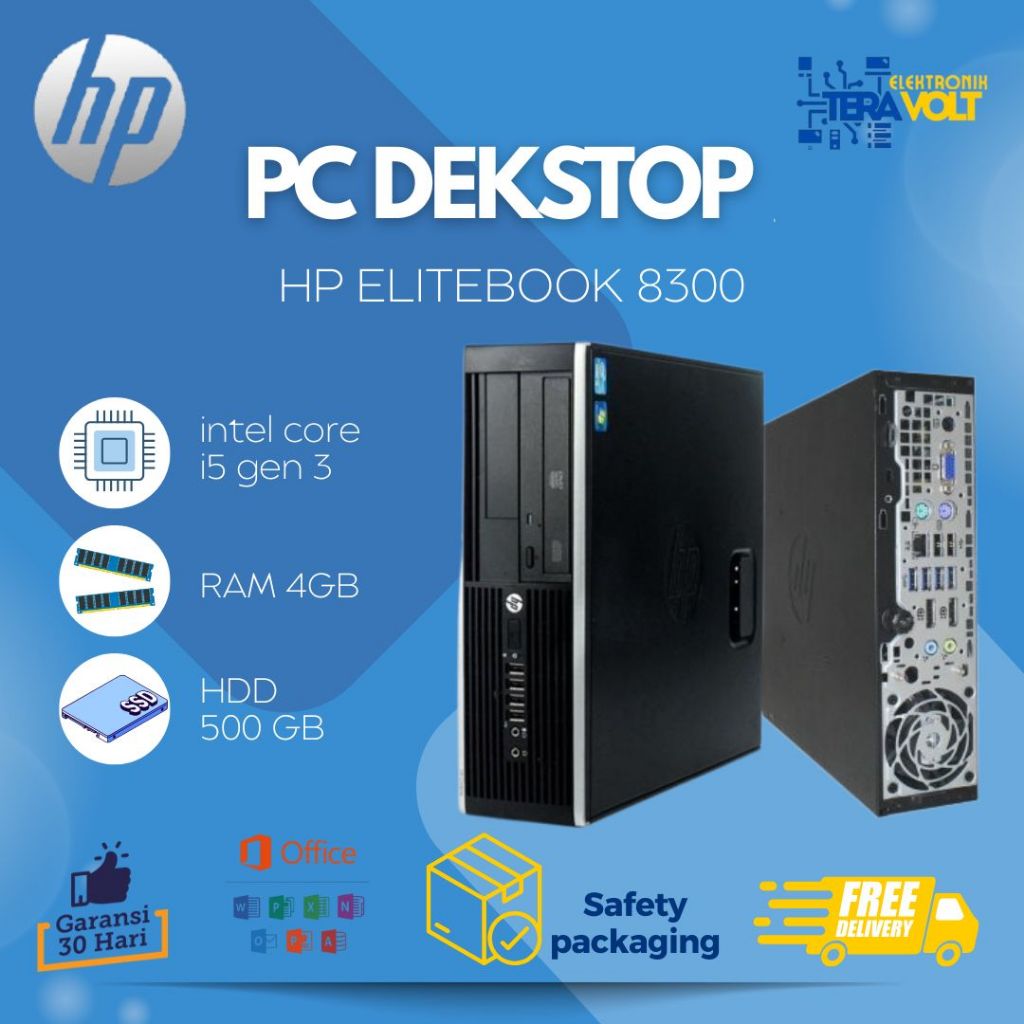 Murah Pc Second Merk HP EliteBook 8300 Small Form Factor Garansi 30 hari