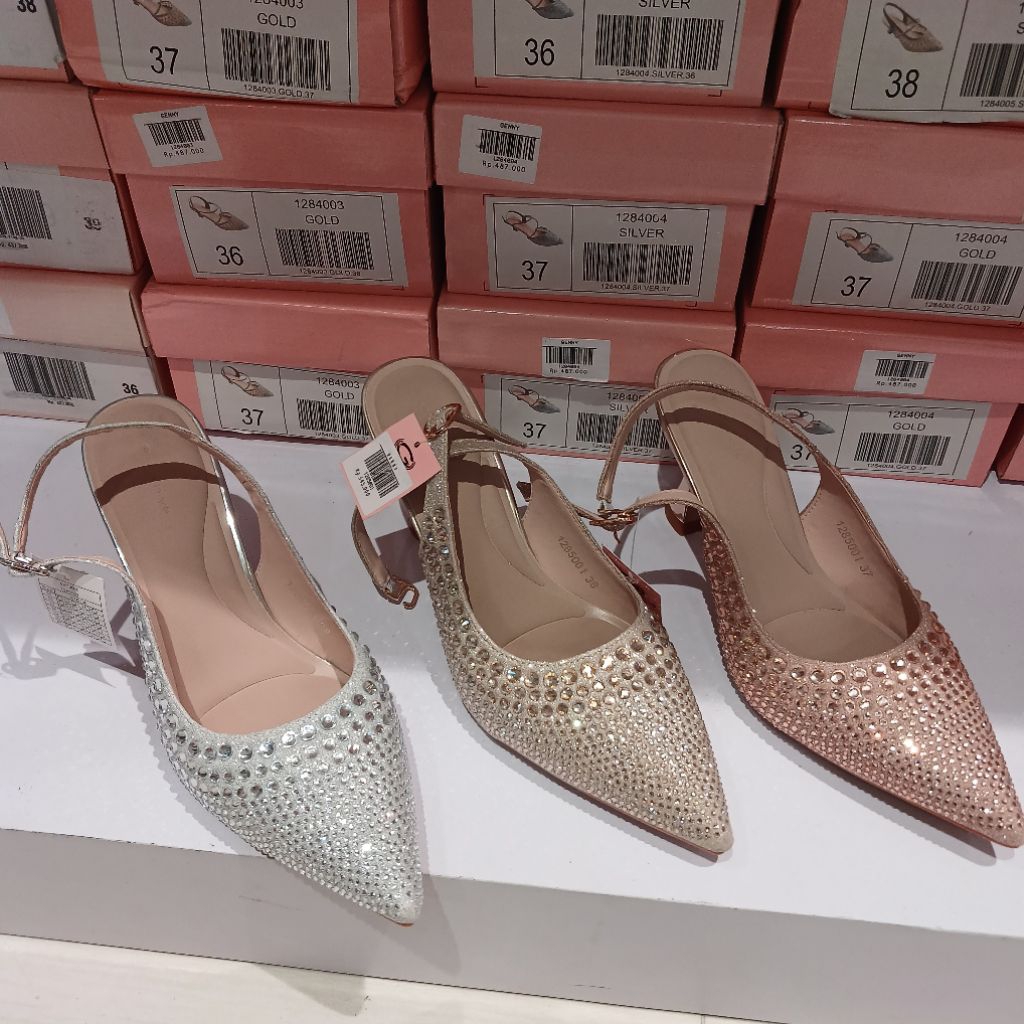 sepatu wanita pesta heels 8cm GENNY❗️ori dari matahari