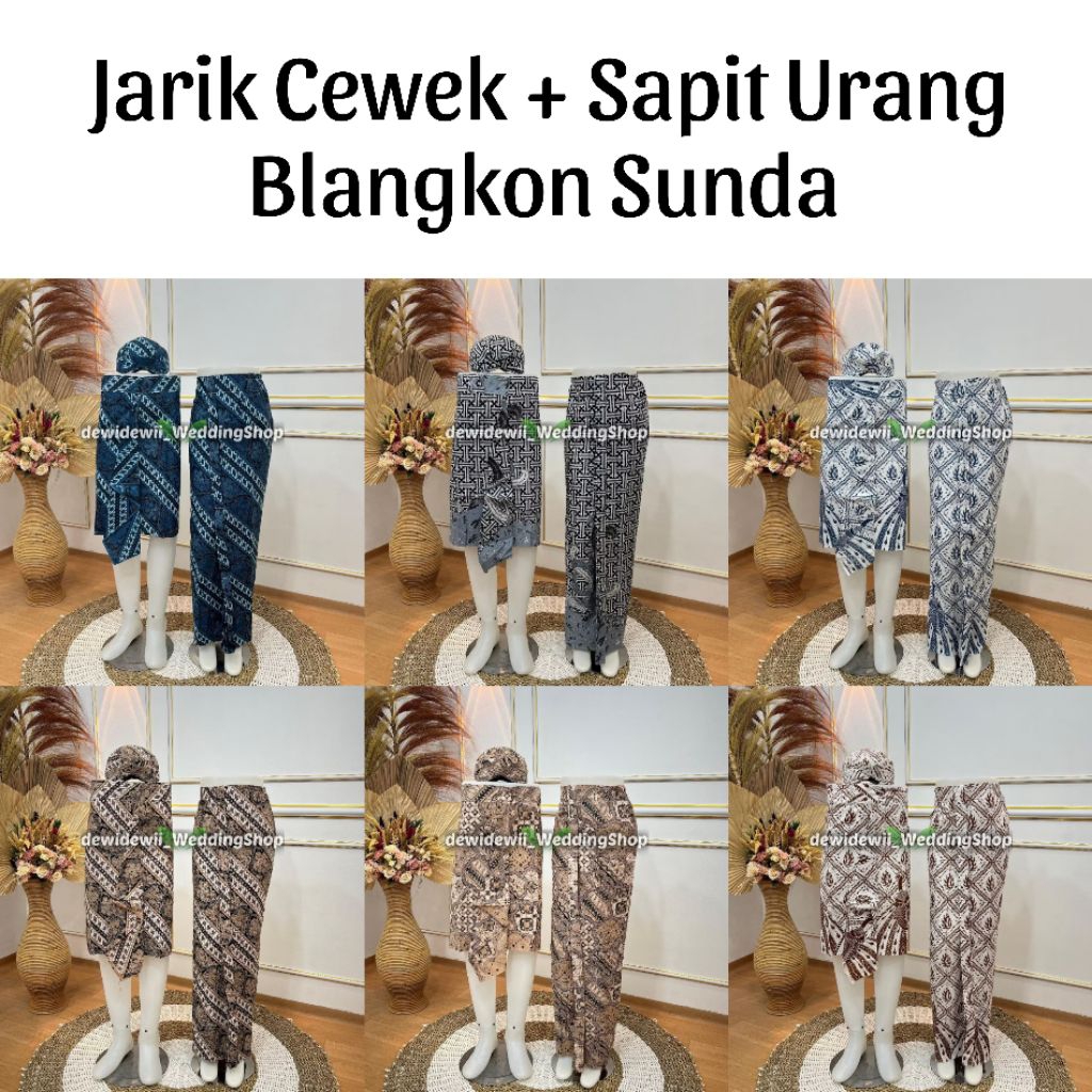 [Jarik Cewek + Sapit Urang] Blangkon Sunda | Jarik Instan | Jarik Cewek | Sapit Urang | CSU + Bsun